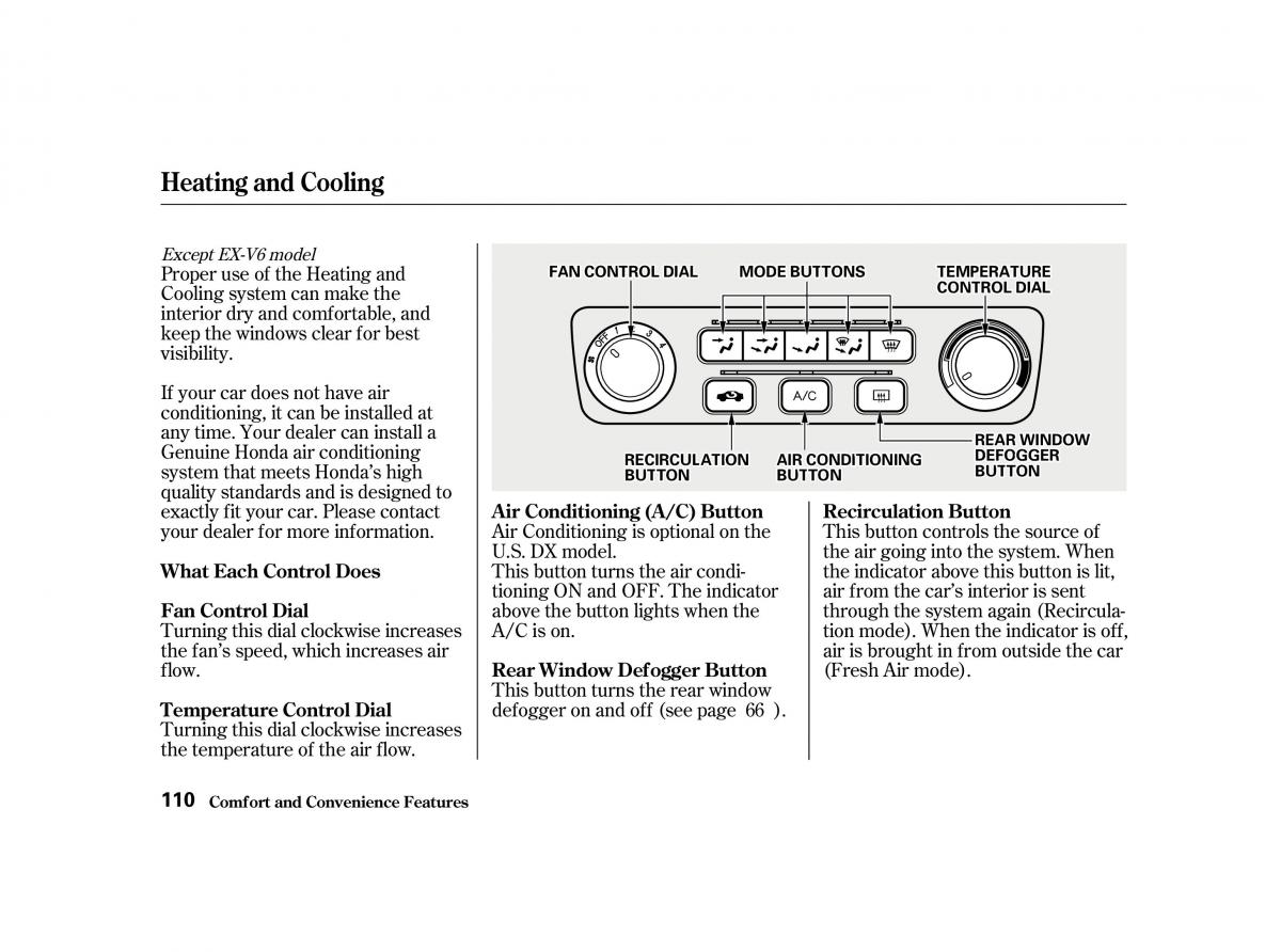 Honda Accord VI owners manual / page 109