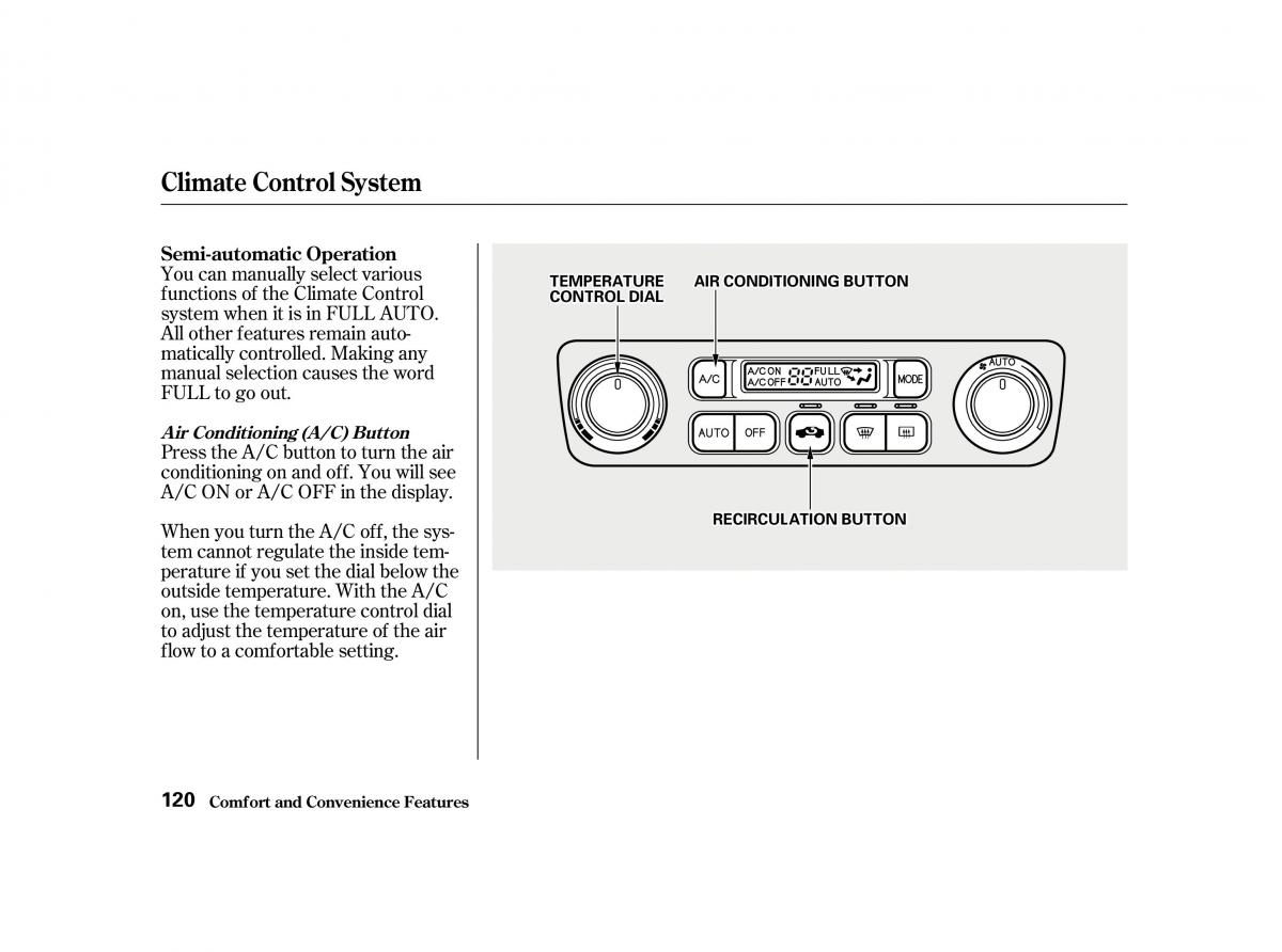 Honda Accord VI owners manual / page 119