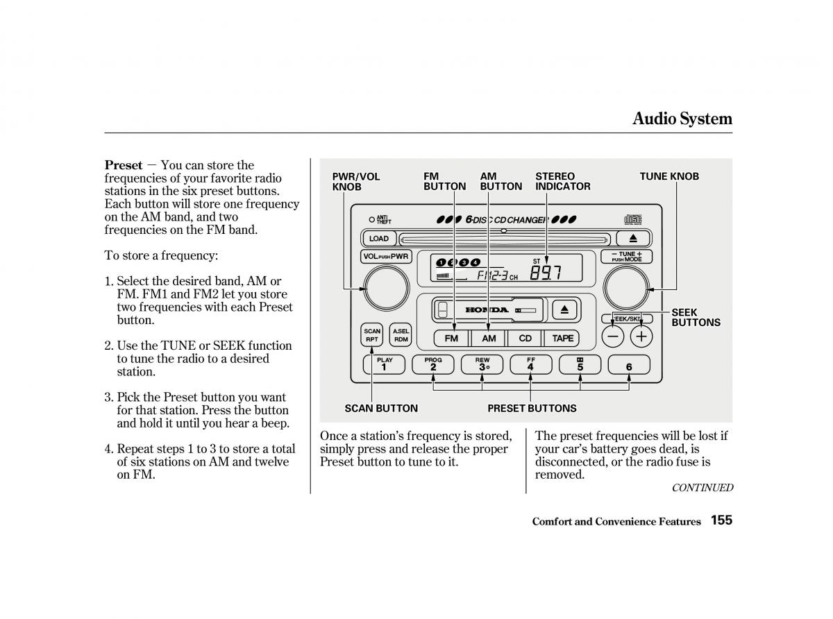 Honda Accord VI owners manual / page 154