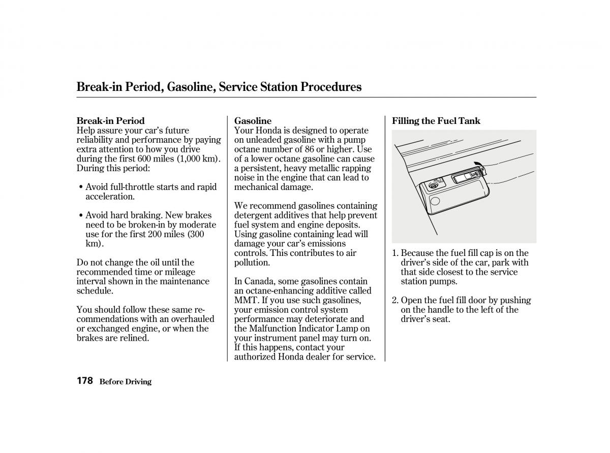 Honda Accord VI owners manual / page 177