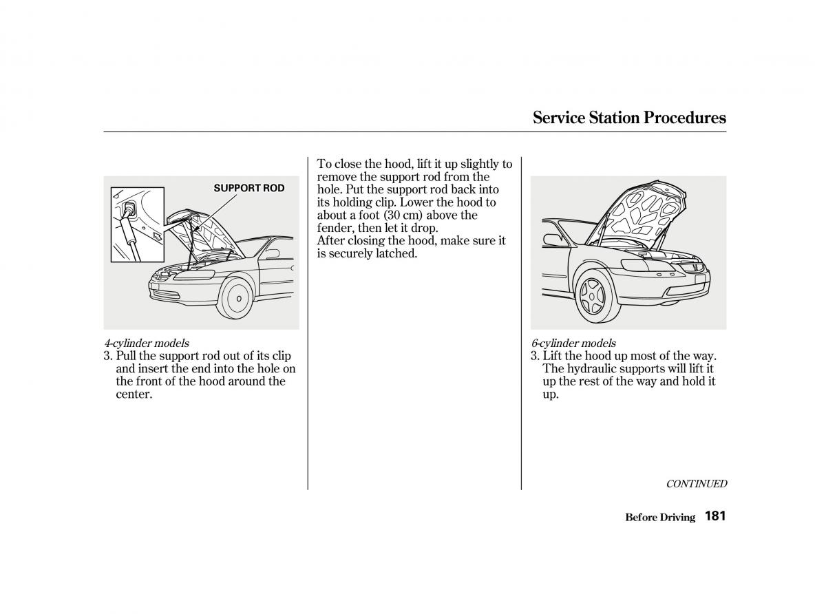 Honda Accord VI owners manual / page 180