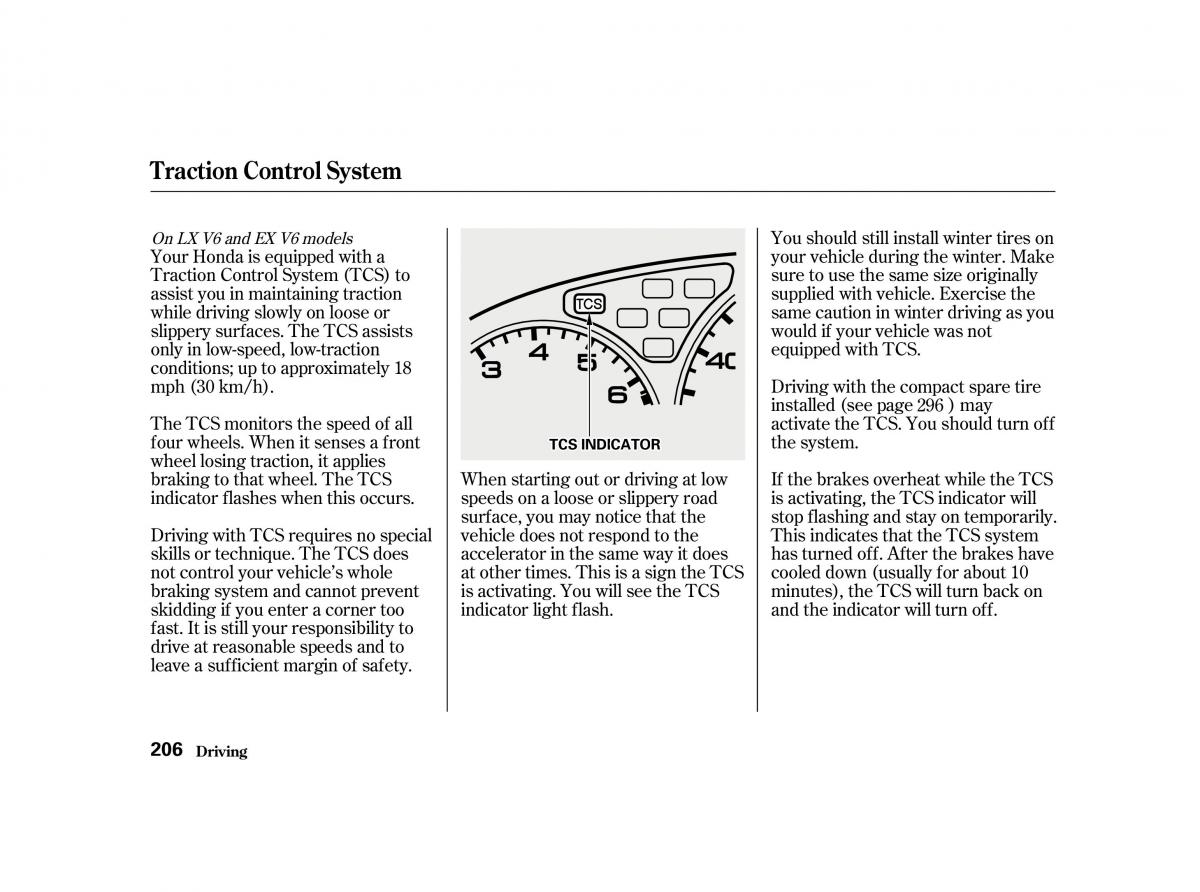 Honda Accord VI owners manual / page 205