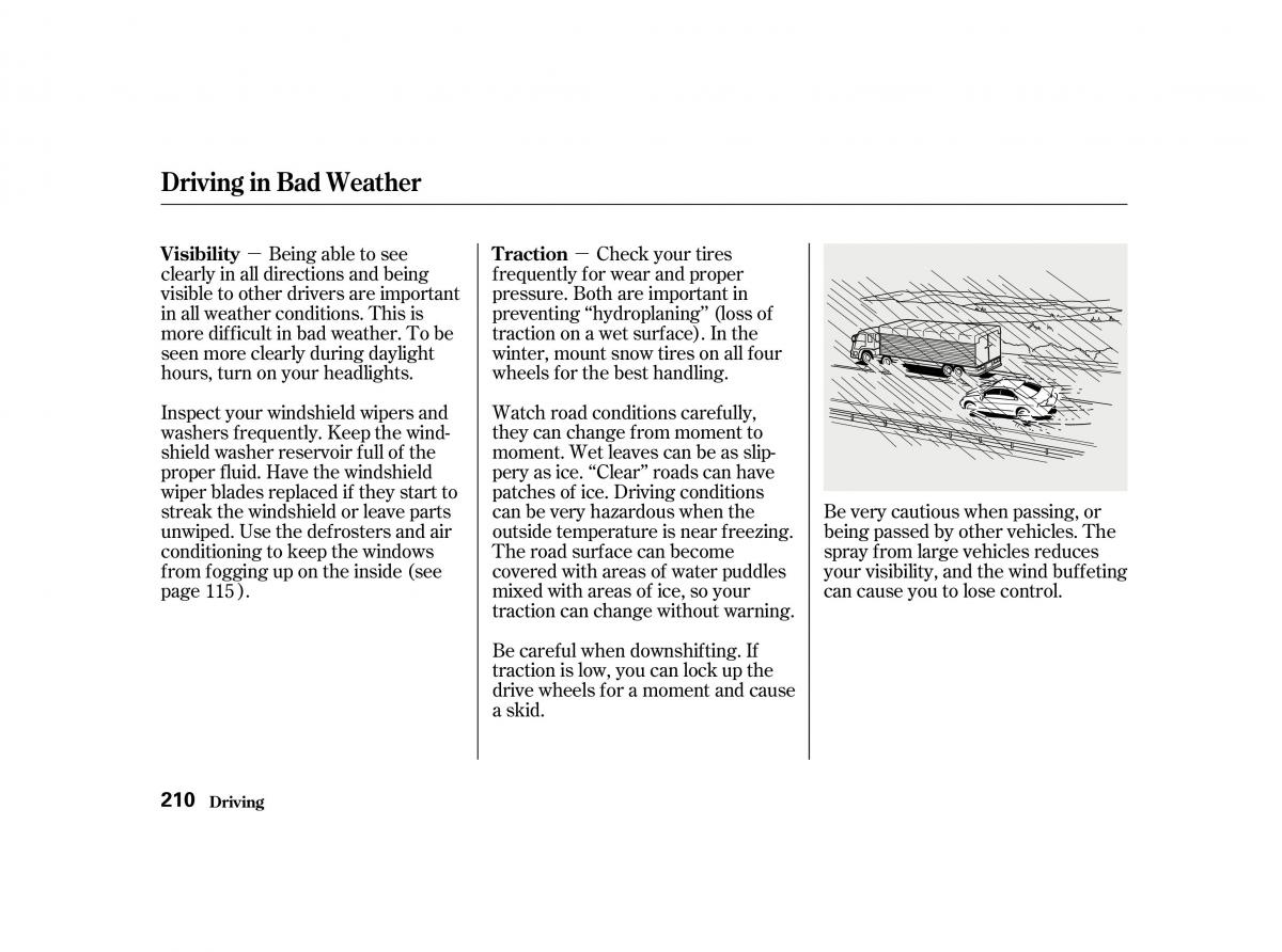 Honda Accord VI owners manual / page 209