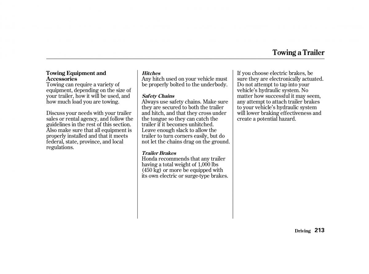 Honda Accord VI owners manual / page 212