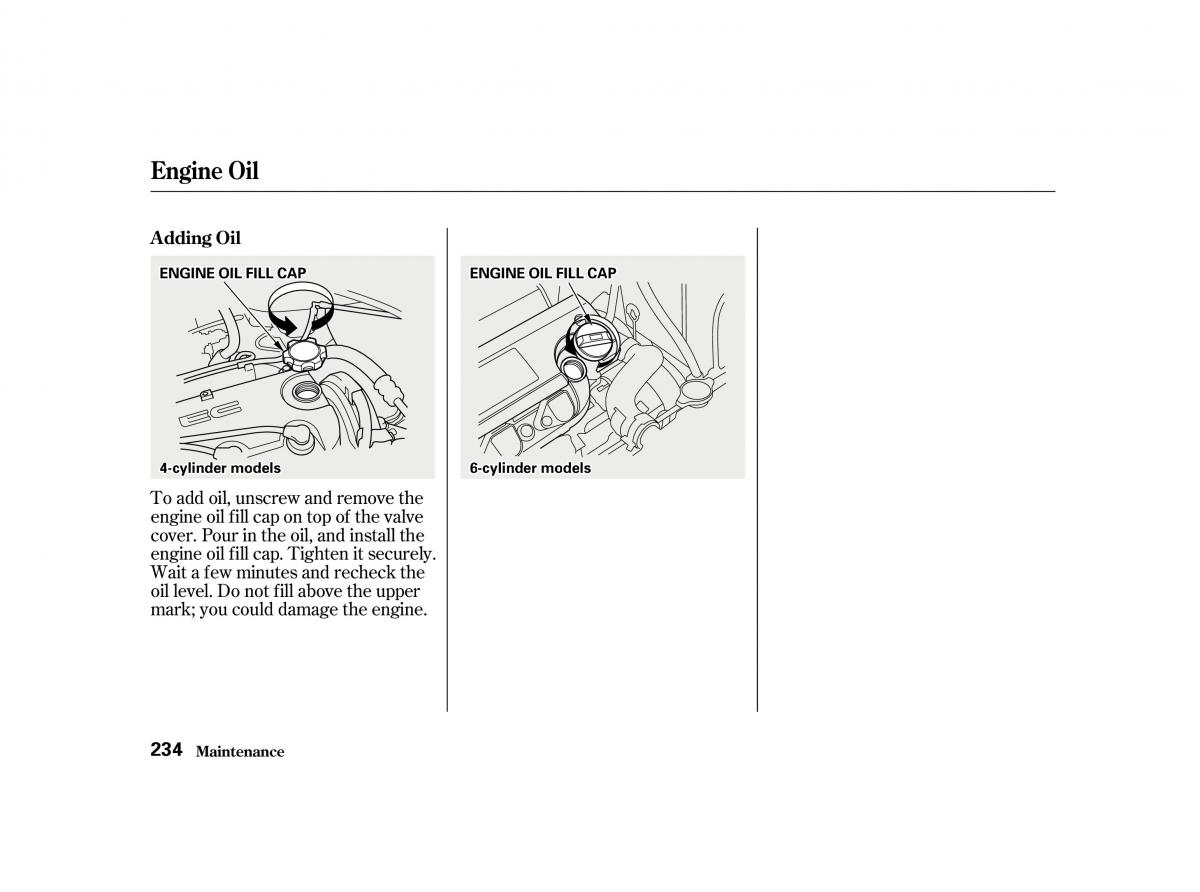 Honda Accord VI owners manual / page 233