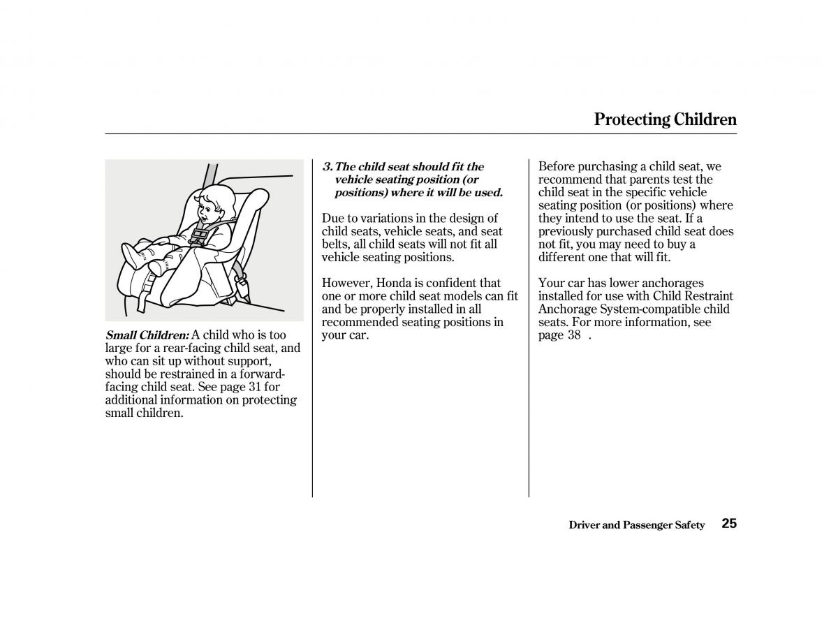 Honda Accord VI owners manual / page 24