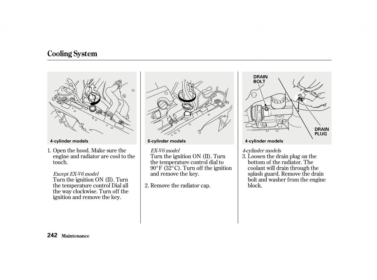 Honda Accord VI owners manual / page 241