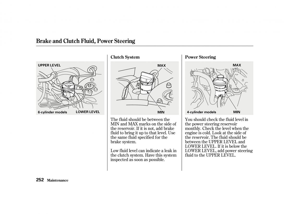 Honda Accord VI owners manual / page 251