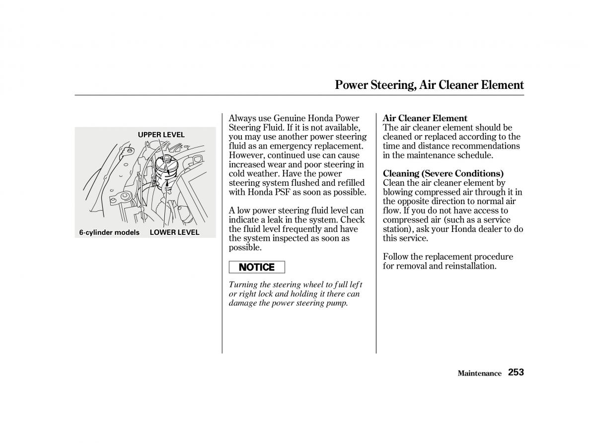 Honda Accord VI owners manual / page 252