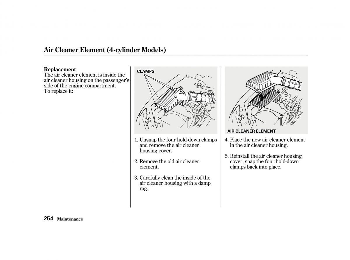 Honda Accord VI owners manual / page 253