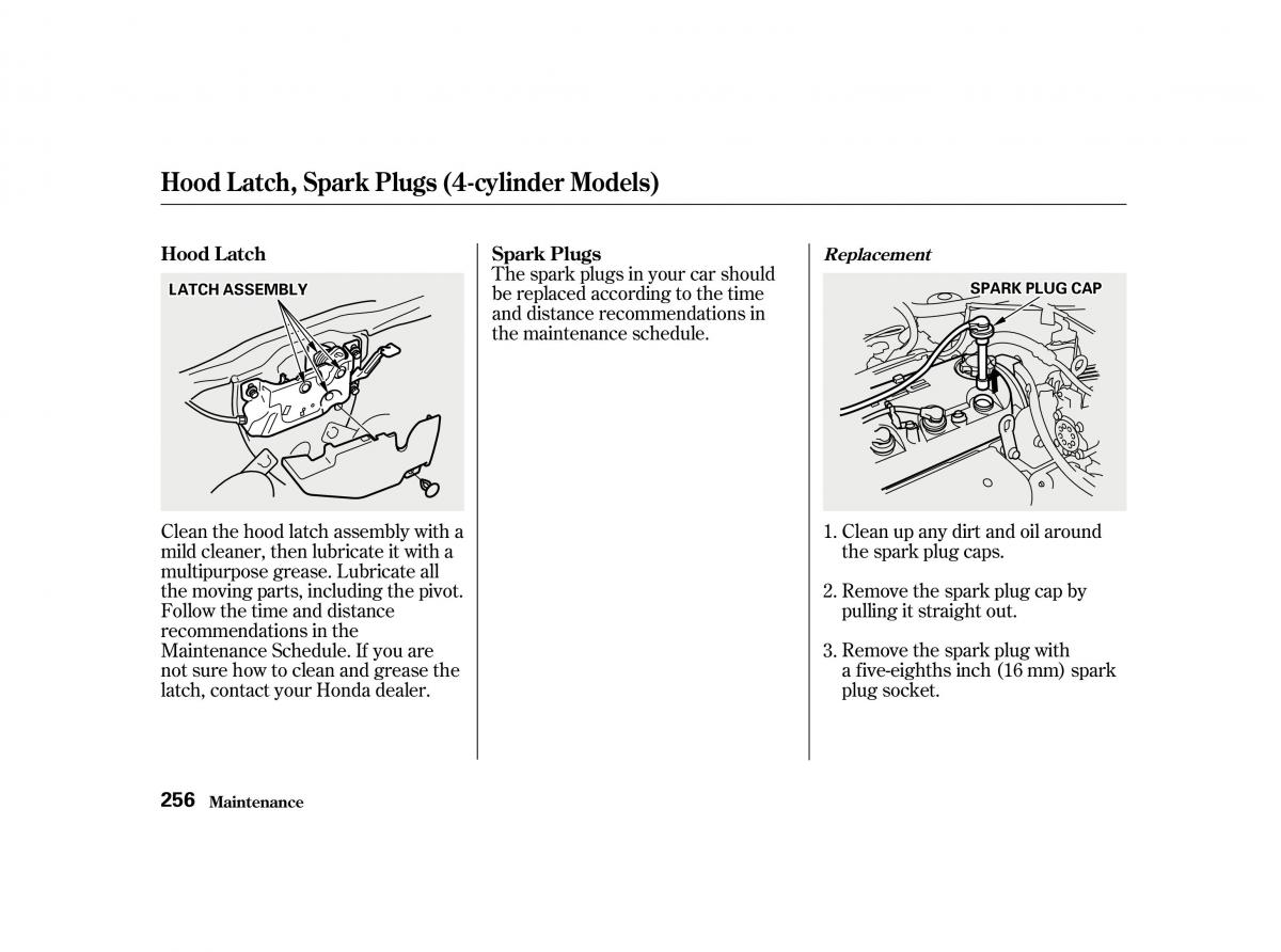 Honda Accord VI owners manual / page 255