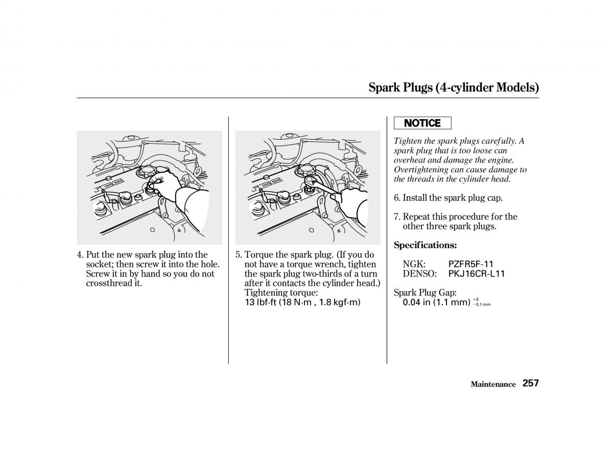 Honda Accord VI owners manual / page 256