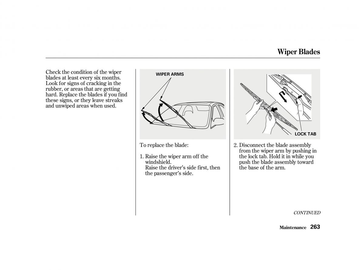 Honda Accord VI owners manual / page 262