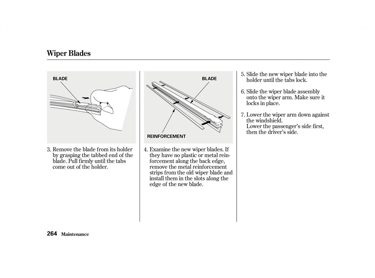 Honda Accord VI owners manual / page 263