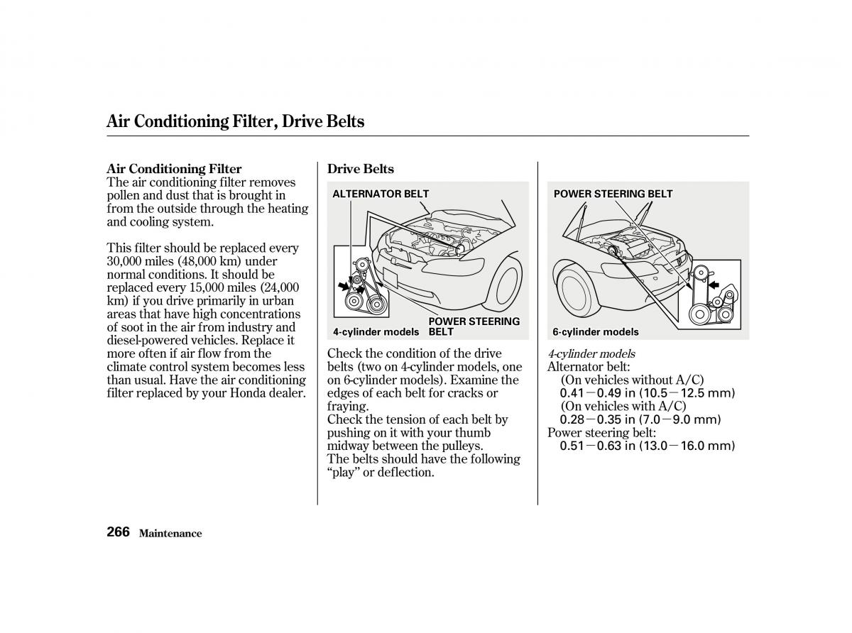 Honda Accord VI owners manual / page 265