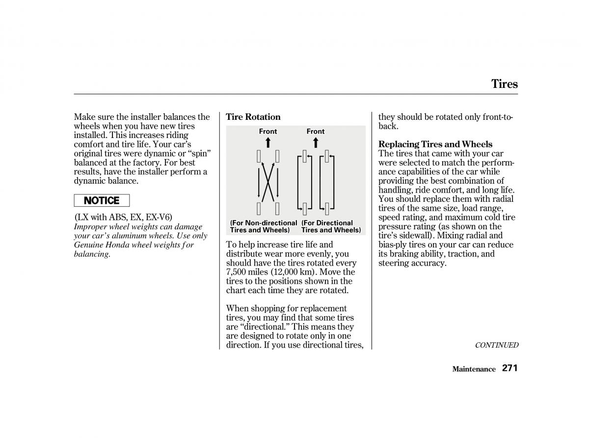 Honda Accord VI owners manual / page 270