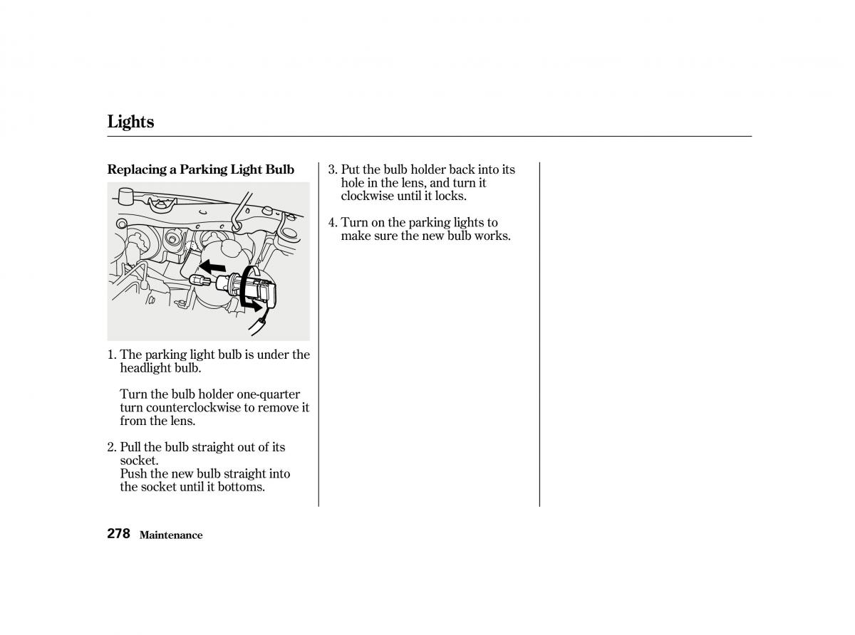 Honda Accord VI owners manual / page 277