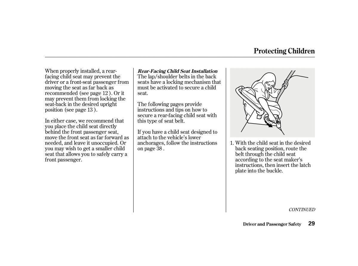 Honda Accord VI owners manual / page 28