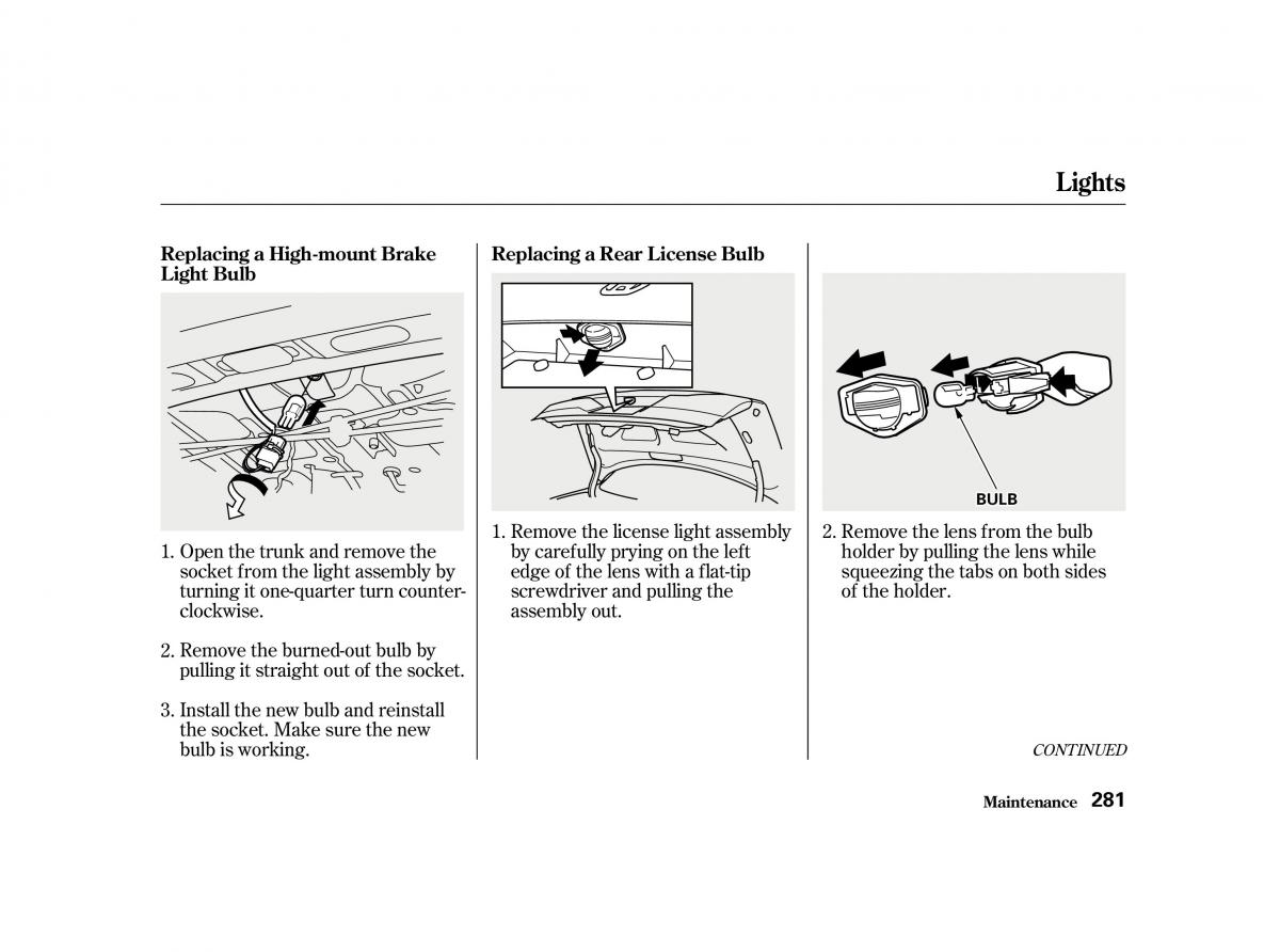 Honda Accord VI owners manual / page 280