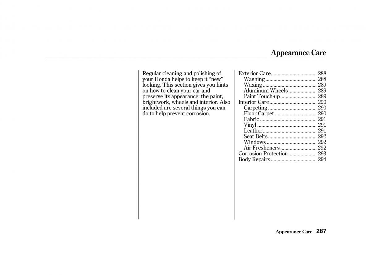 Honda Accord VI owners manual / page 286