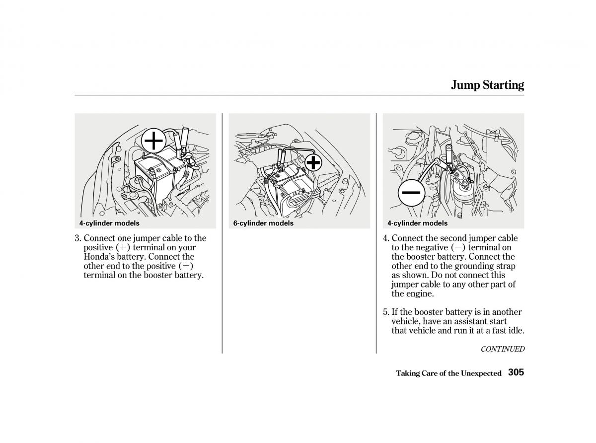 Honda Accord VI owners manual / page 304