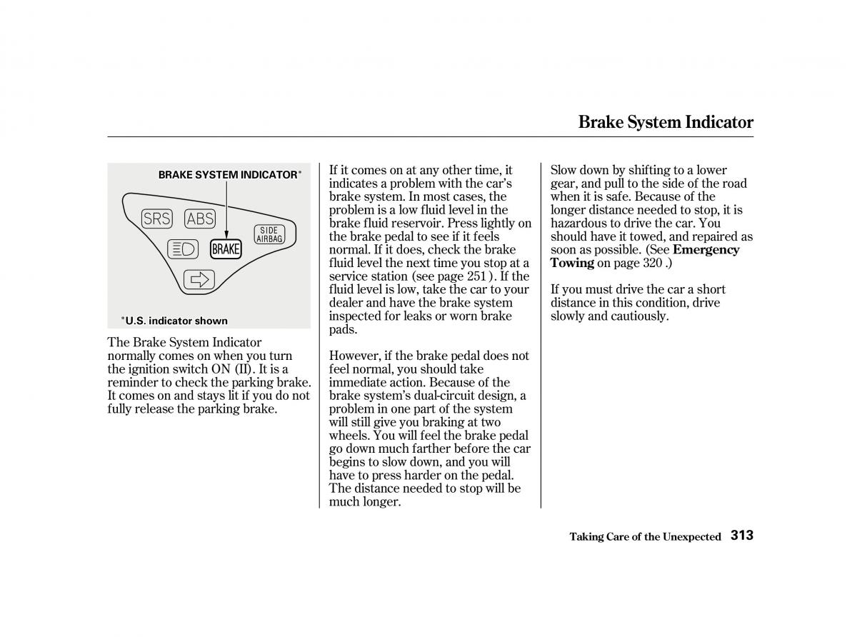 Honda Accord VI owners manual / page 312