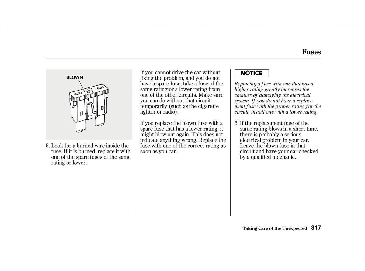 Honda Accord VI owners manual / page 316