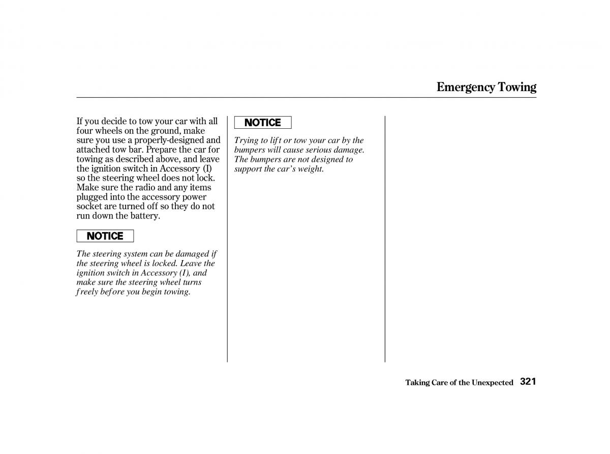 Honda Accord VI owners manual / page 320