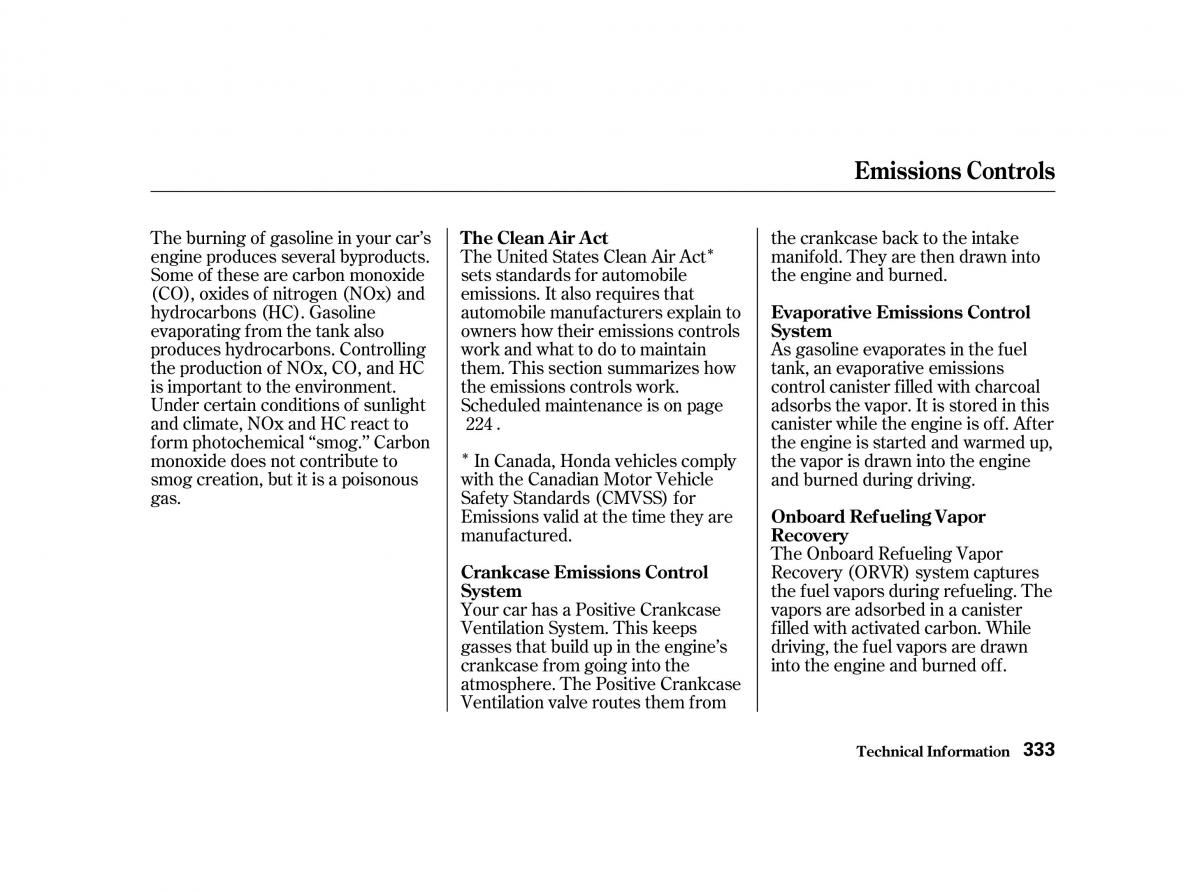 Honda Accord VI owners manual / page 332