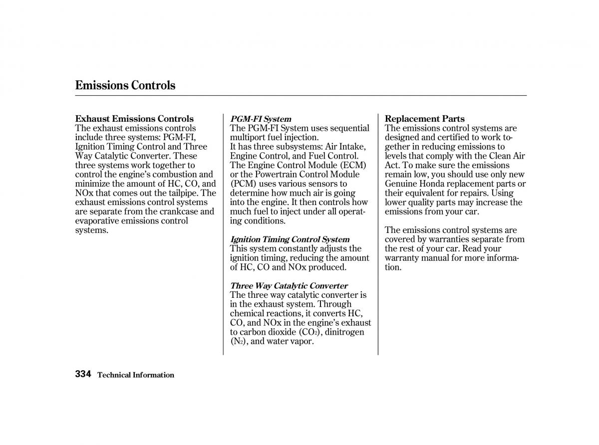 Honda Accord VI owners manual / page 333