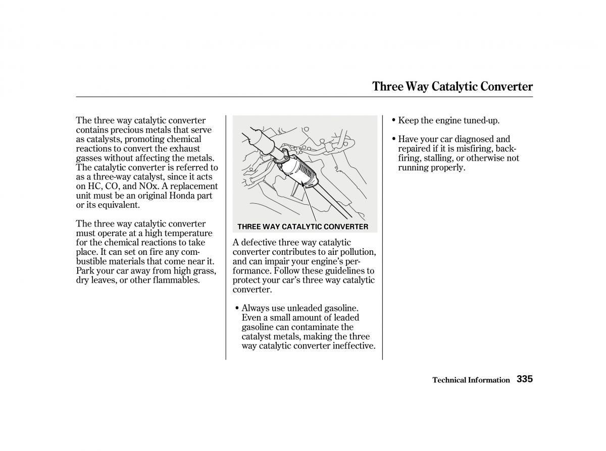 Honda Accord VI owners manual / page 334