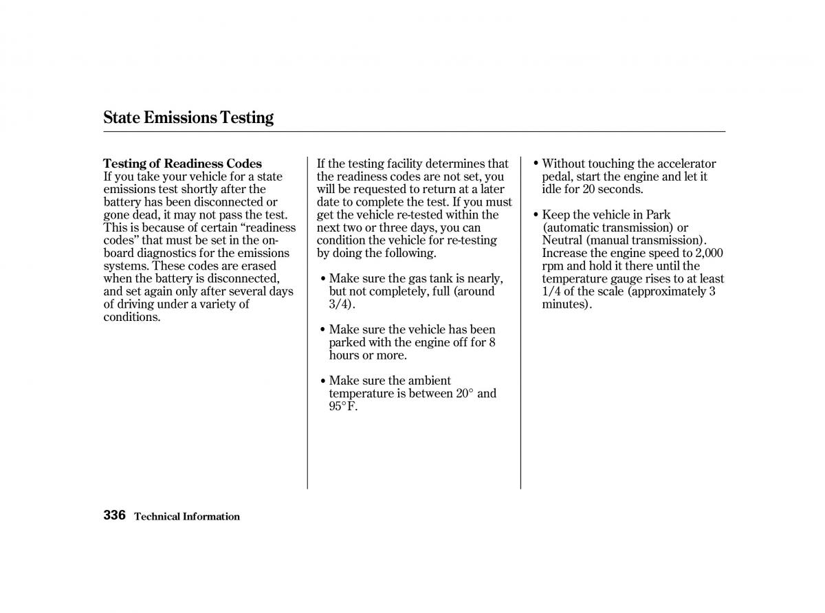 Honda Accord VI owners manual / page 335