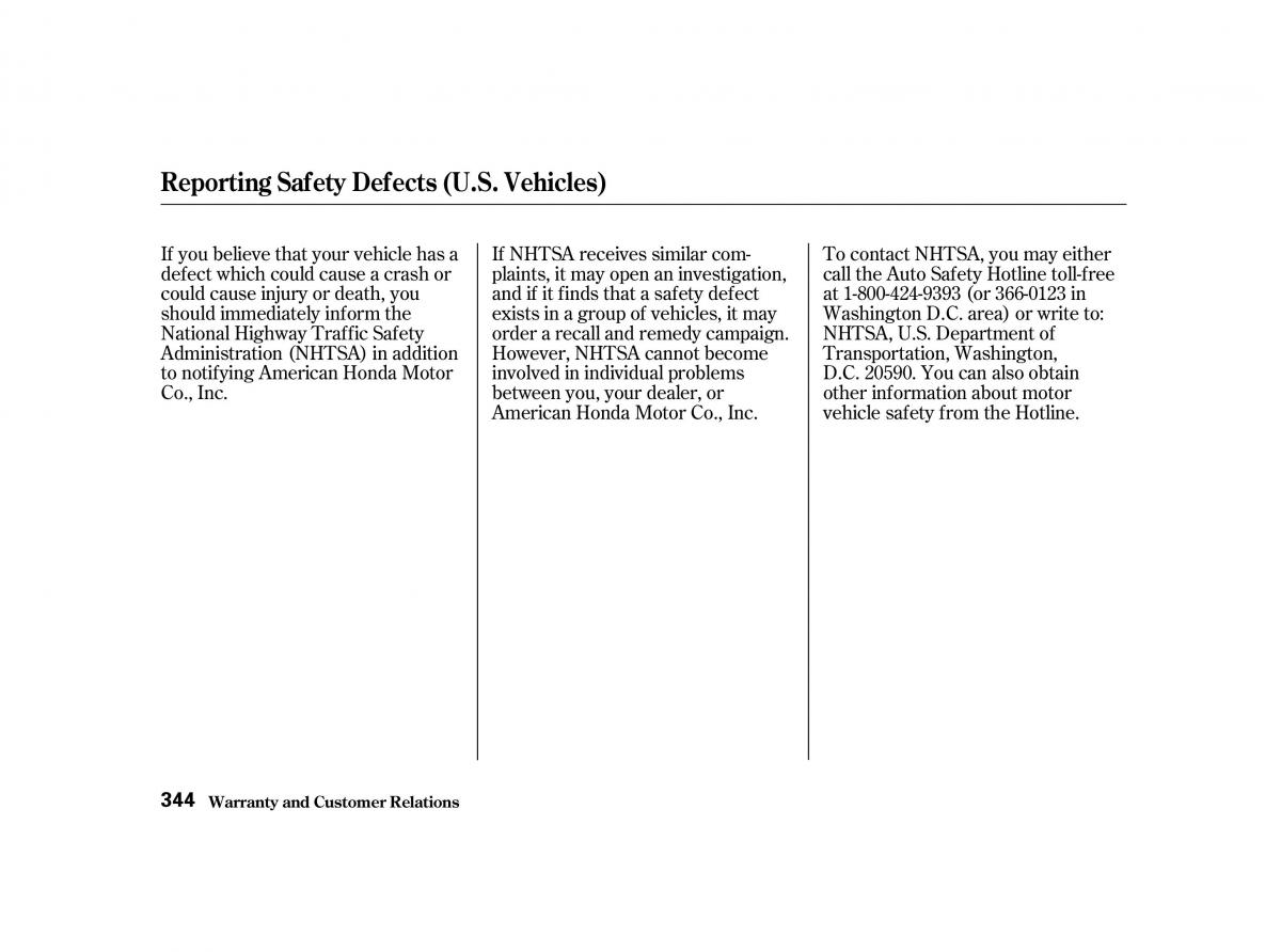 Honda Accord VI owners manual / page 343