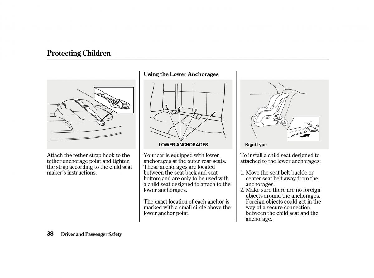 Honda Accord VI owners manual / page 37