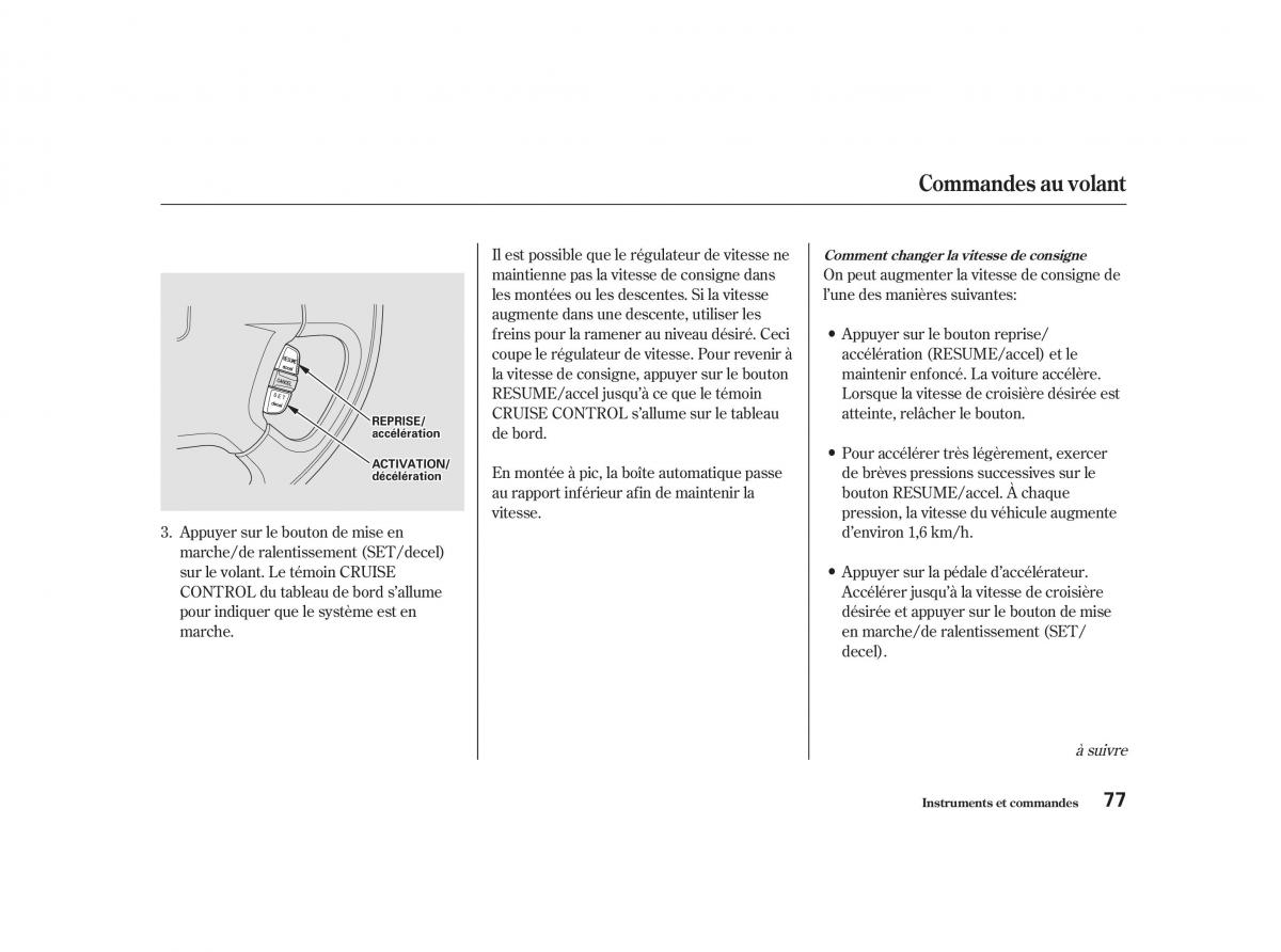 Honda Civic VII manuel du proprietaire / page 76