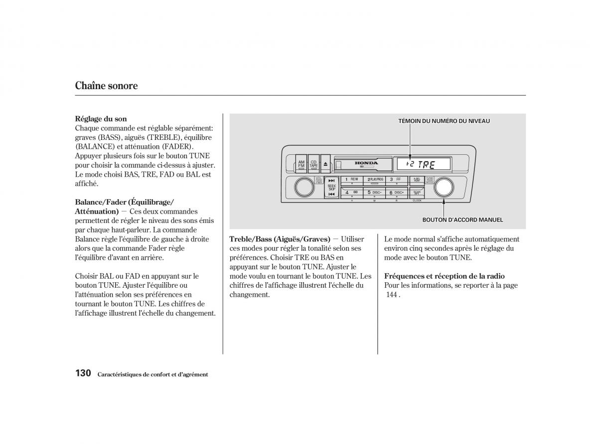 Honda Civic VII manuel du proprietaire / page 129