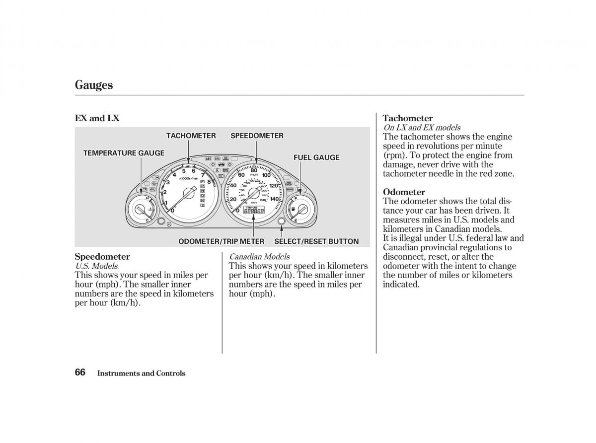 Honda Civic VII owners manual / page 65