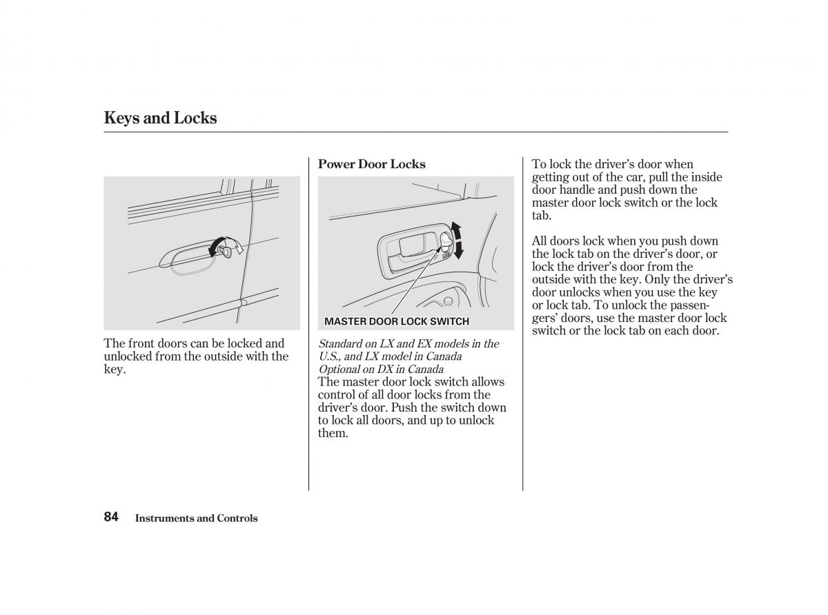 Honda Civic VII owners manual / page 83