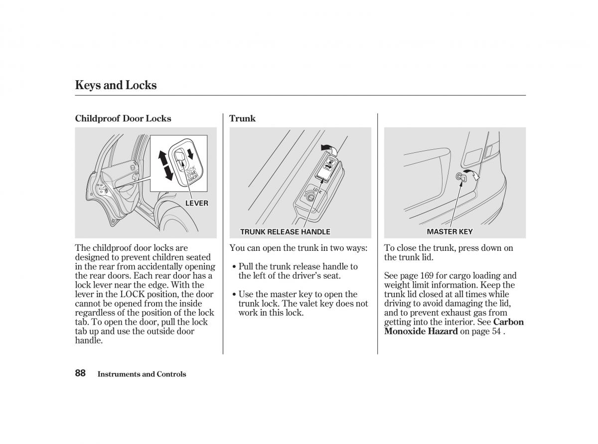 Honda Civic VII owners manual / page 87