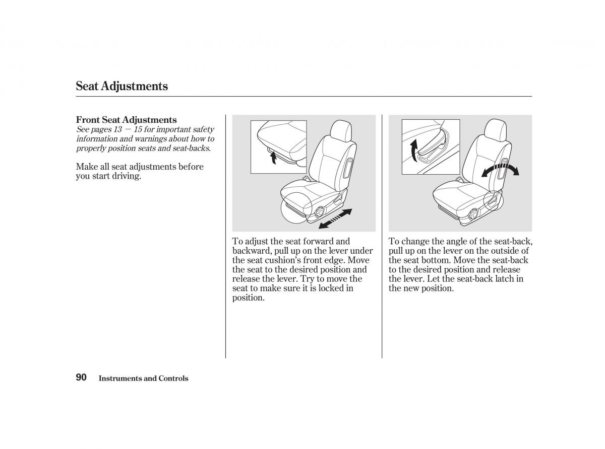 Honda Civic VII owners manual / page 89