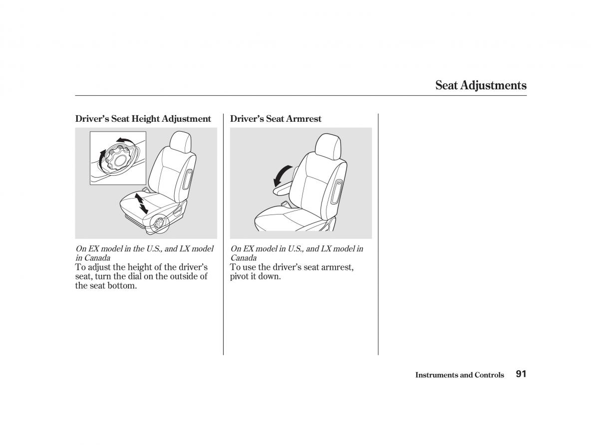 Honda Civic VII owners manual / page 90