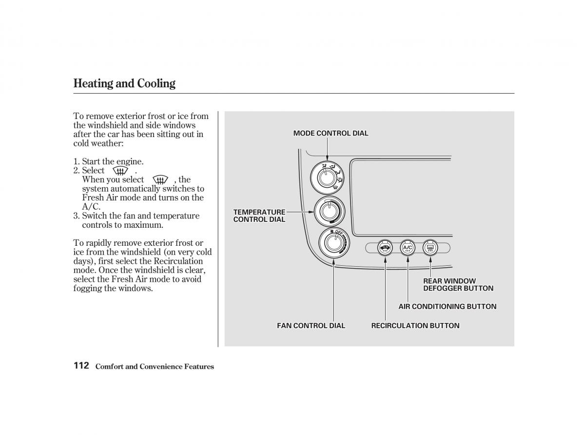 Honda Civic VII owners manual / page 111