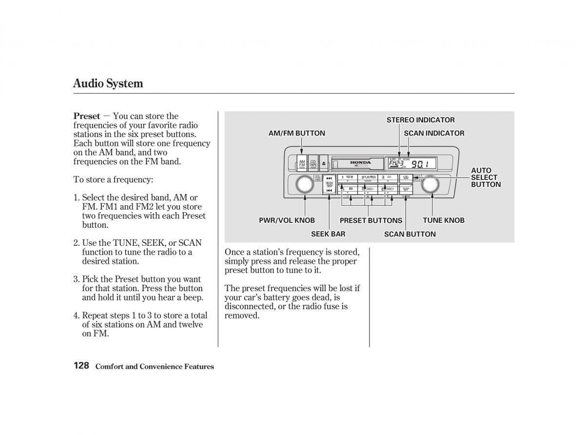 Honda Civic VII owners manual / page 127