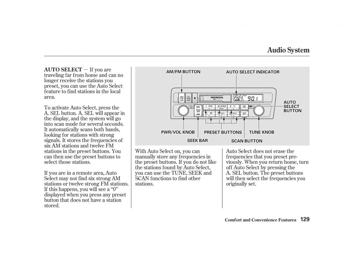 Honda Civic VII owners manual / page 128