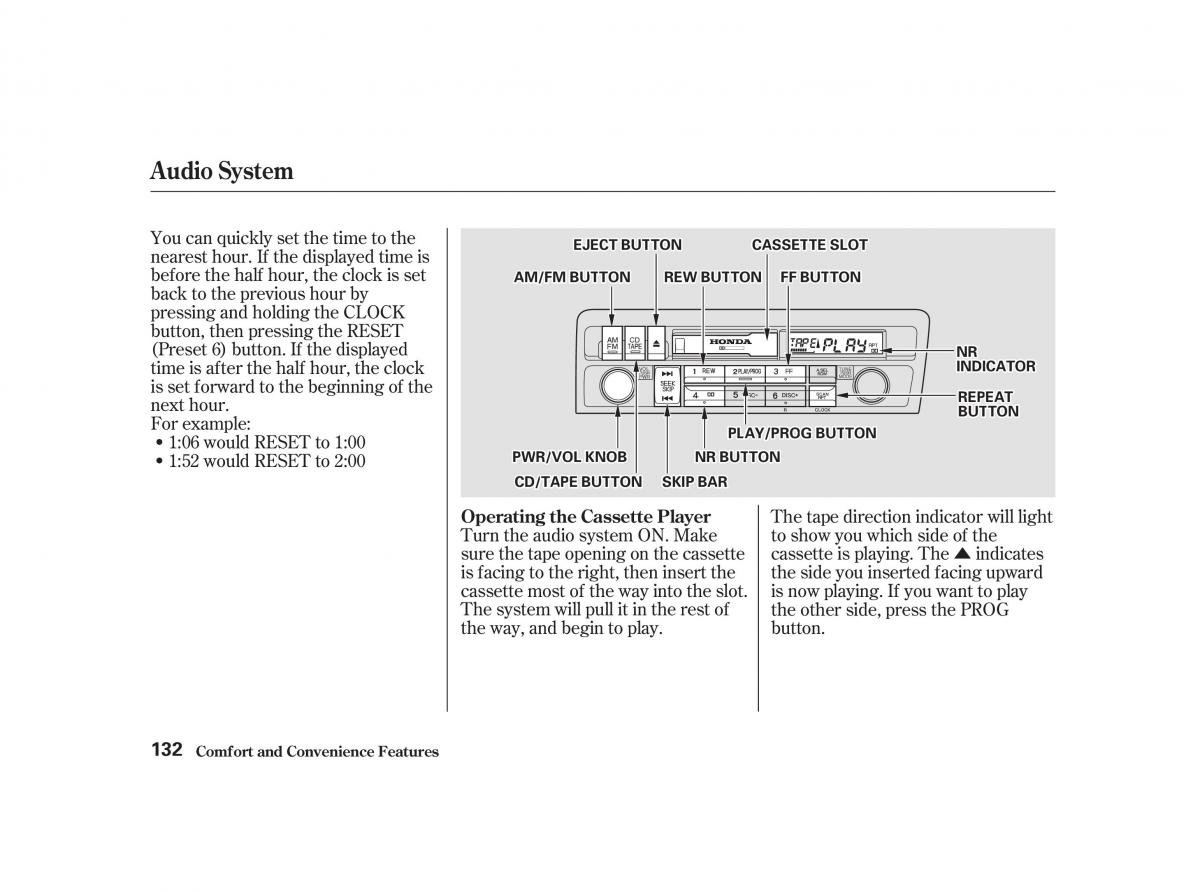 Honda Civic VII owners manual / page 131