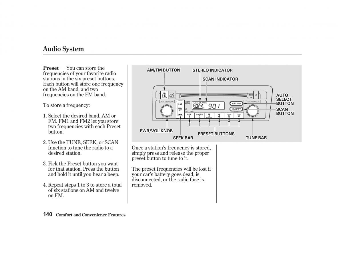 Honda Civic VII owners manual / page 139