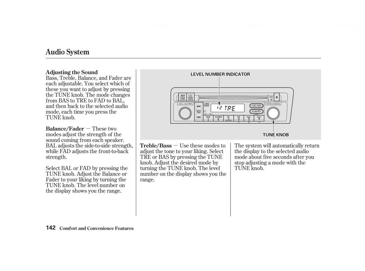 Honda Civic VII owners manual / page 141