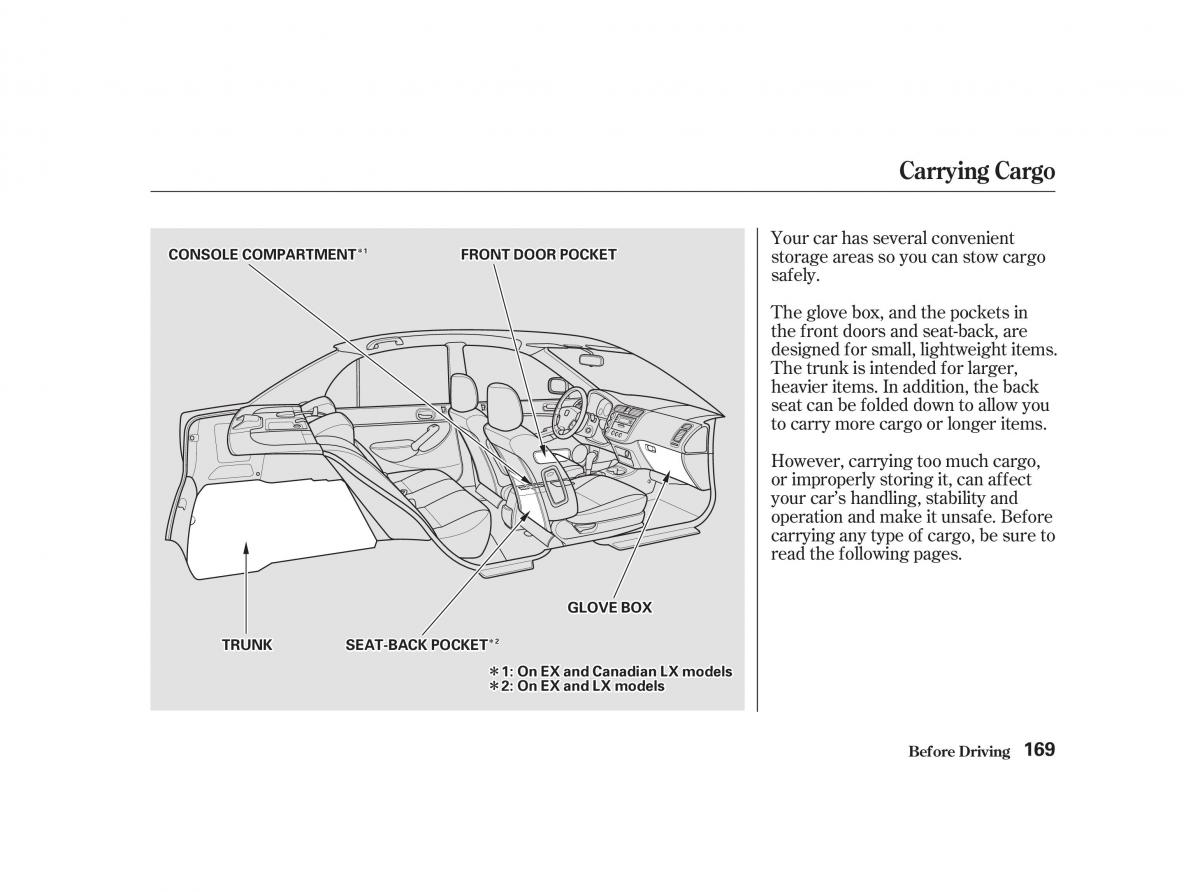 Honda Civic VII owners manual / page 168