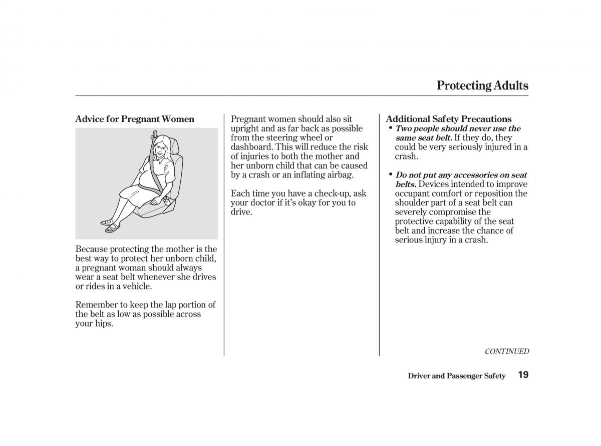 Honda Civic VII owners manual / page 18