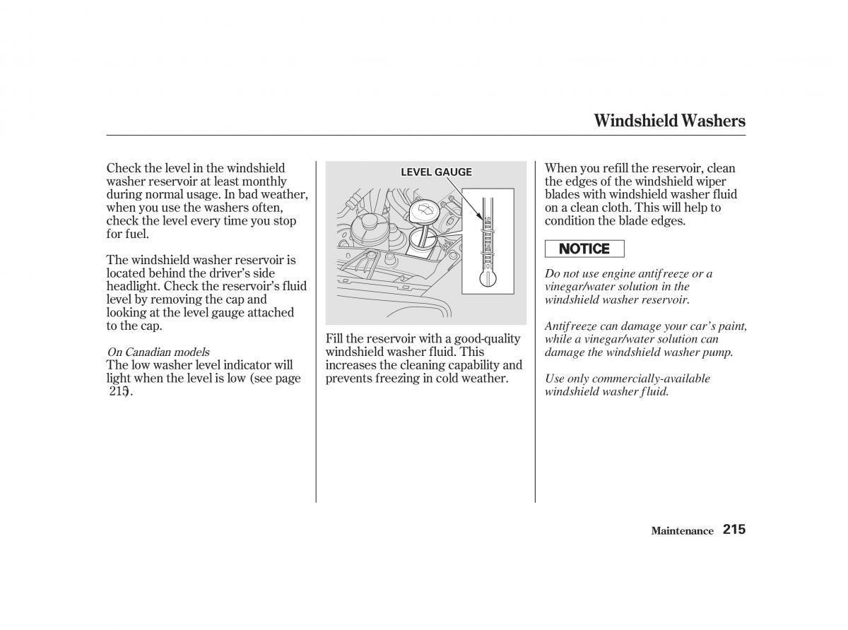 Honda Civic VII owners manual / page 214